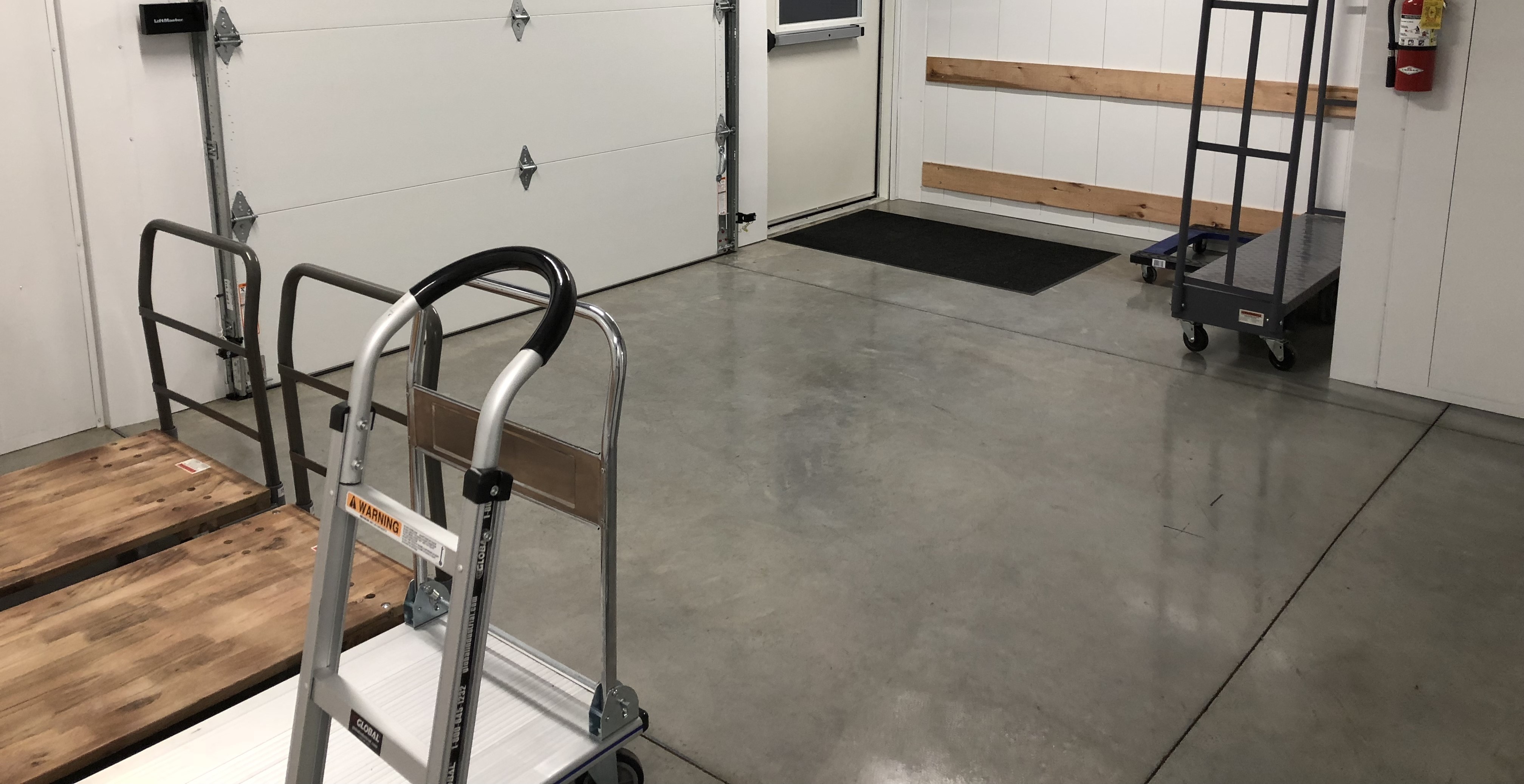 Load Bay & Plenty of Carts for Indoor Access Climate Units